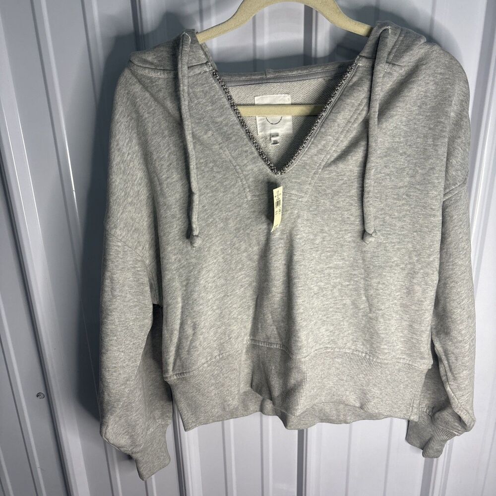 Aerie Gray Cropped Hoodie Size XS NWT